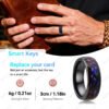Orion Nebula Opal Galaxy Fragment Inlay RFID Ring