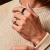 Orion Nebula Opal Galaxy Fragment Inlay RFID Ring