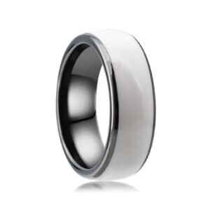 RFID Smart Ring White Ceramic Epoxy Resin