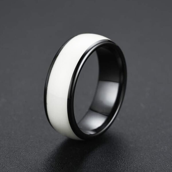 RFID Smart Ring White Ceramic Epoxy Resin