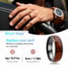 Koa Wood Band Inlay RFID Smart Ring
