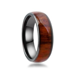 Koa Wood Band Inlay RFID Smart Ring