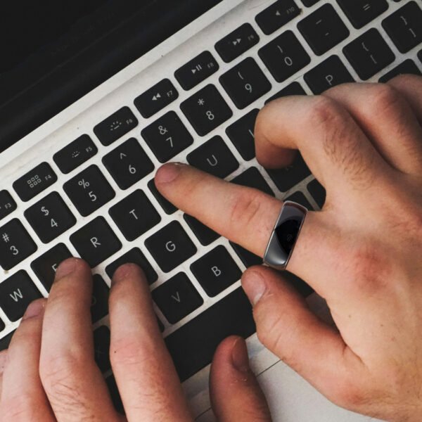 RFID Smart Ring Black Ceramic Epoxy Resin