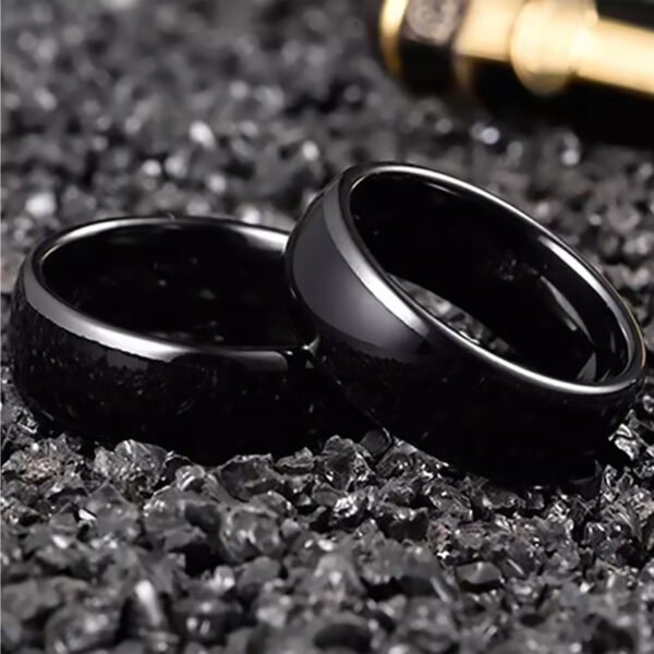 RFID Smart Ring Black Ceramic Epoxy Resin