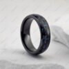Black-Blue Carbon Fiber Inlay RFID Ring